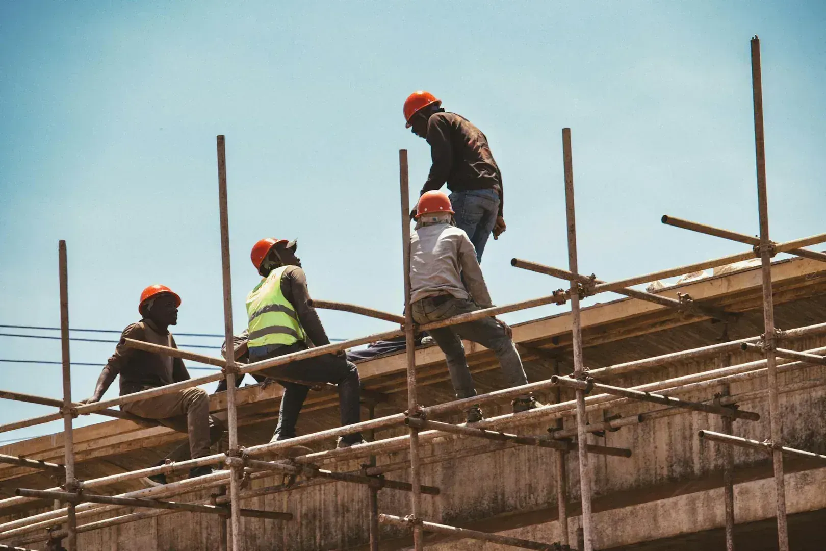 Our roofing team at work